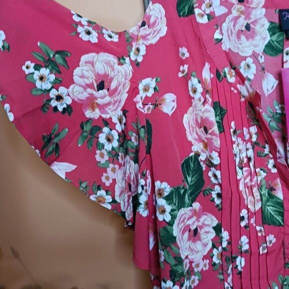 Penelope's Closet Women's 2X  V-Neck Top Blouse - Picture 4 of 11